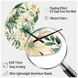Subdued Oasis Boho Pattern - Asymmetric Metal Wall Clock