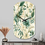 Subdued Oasis Boho Pattern - Asymmetric Metal Wall Clock