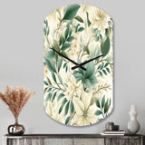 Subdued Oasis Boho Pattern - Asymmetric Metal Wall Clock