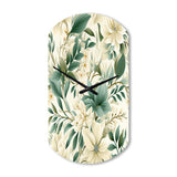 Subdued Oasis Boho Pattern - Asymmetric Metal Wall Clock