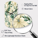 Subdued Oasis Boho Pattern - Asymmetric Metal Wall Clock