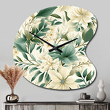 Subdued Oasis Boho Pattern - Asymmetric Metal Wall Clock