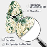 Subdued Oasis Boho Pattern - Asymmetric Metal Wall Clock