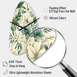 Subdued Oasis Boho Pattern - Asymmetric Metal Wall Clock