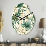 Subdued Oasis Boho Pattern - Asymmetric Metal Wall Clock
