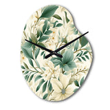 Subdued Oasis Boho Pattern - Asymmetric Metal Wall Clock