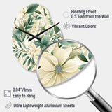 Subdued Oasis Boho Pattern - Asymmetric Metal Wall Clock