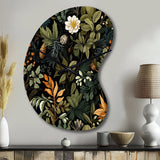 Rustic Wilderness Cottage Charm - Asymmetric Metal Wall Clock