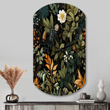 Rustic Wilderness Cottage Charm - Asymmetric Metal Wall Clock