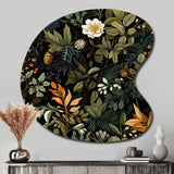 Rustic Wilderness Cottage Charm - Asymmetric Metal Wall Clock
