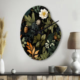 Rustic Wilderness Cottage Charm - Asymmetric Metal Wall Clock