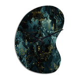 Cyber Camo Nexus - Asymmetric Metal Wall Clock