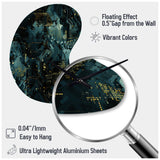 Cyber Camo Nexus - Asymmetric Metal Wall Clock