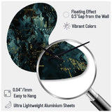 Cyber Camo Nexus - Asymmetric Metal Wall Clock