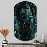 Cyber Camo Nexus - Asymmetric Metal Wall Clock