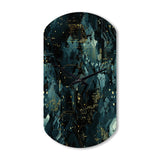 Cyber Camo Nexus - Asymmetric Metal Wall Clock
