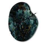 Cyber Camo Nexus - Asymmetric Metal Wall Clock