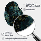 Cyber Camo Nexus - Asymmetric Metal Wall Clock