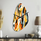 Tribal Camo Fusion - Asymmetric Metal Wall Clock