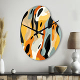 Tribal Camo Fusion - Asymmetric Metal Wall Clock