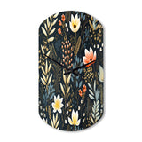 Nature's Exquisite Floral Collage - Asymmetric Metal Wall Clock