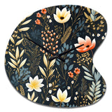 Nature's Exquisite Floral Collage - Asymmetric Metal Wall Clock