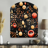 Bohemian Bliss Floral Pattern - Asymmetric Metal Wall Clock