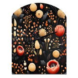 Bohemian Bliss Floral Pattern - Asymmetric Metal Wall Clock