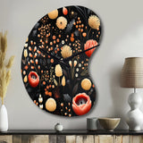 Bohemian Bliss Floral Pattern - Asymmetric Metal Wall Clock