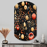 Bohemian Bliss Floral Pattern - Asymmetric Metal Wall Clock