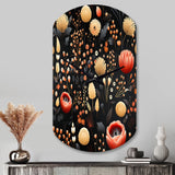 Bohemian Bliss Floral Pattern - Asymmetric Metal Wall Clock
