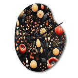 Bohemian Bliss Floral Pattern - Asymmetric Metal Wall Clock