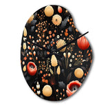 Bohemian Bliss Floral Pattern - Asymmetric Metal Wall Clock