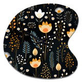Rustic Black And Yellow Garden Charm - Asymmetric Metal Wall Clock