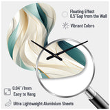 Subdued Elegance - Asymmetric Metal Wall Clock