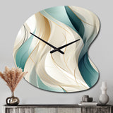 Subdued Elegance - Asymmetric Metal Wall Clock