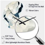 Whispering Abstraction - Asymmetric Metal Wall Clock