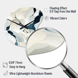 Whispering Abstraction - Asymmetric Metal Wall Clock