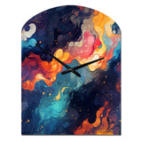 Cosmic Illusion Moody Patterns - Asymmetric Metal Wall Clock