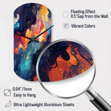 Cosmic Illusion Moody Patterns - Asymmetric Metal Wall Clock