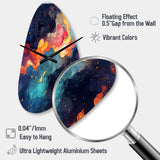 Cosmic Illusion Moody Patterns - Asymmetric Metal Wall Clock