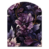 Shadowed Elegance Moody Patterns - Asymmetric Metal Wall Clock