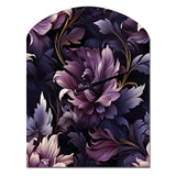 Shadowed Elegance Moody Patterns - Asymmetric Metal Wall Clock