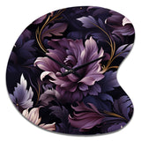 Shadowed Elegance Moody Patterns - Asymmetric Metal Wall Clock