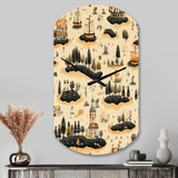 Pirate Treasure Hunt - Asymmetric Metal Wall Clock