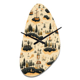 Pirate Treasure Hunt - Asymmetric Metal Wall Clock