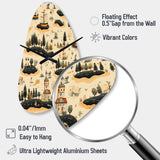 Pirate Treasure Hunt - Asymmetric Metal Wall Clock
