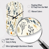 Botanical Sketched VI - Asymmetric Metal Wall Clock