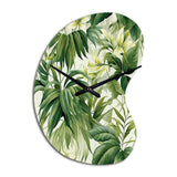 Vintage Jungle - Asymmetric Metal Wall Clock
