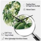 Vintage Jungle - Asymmetric Metal Wall Clock